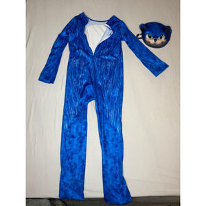 Sonic The Hedgehog Kids Costume One Size Blue Character Outfit Dress-Up